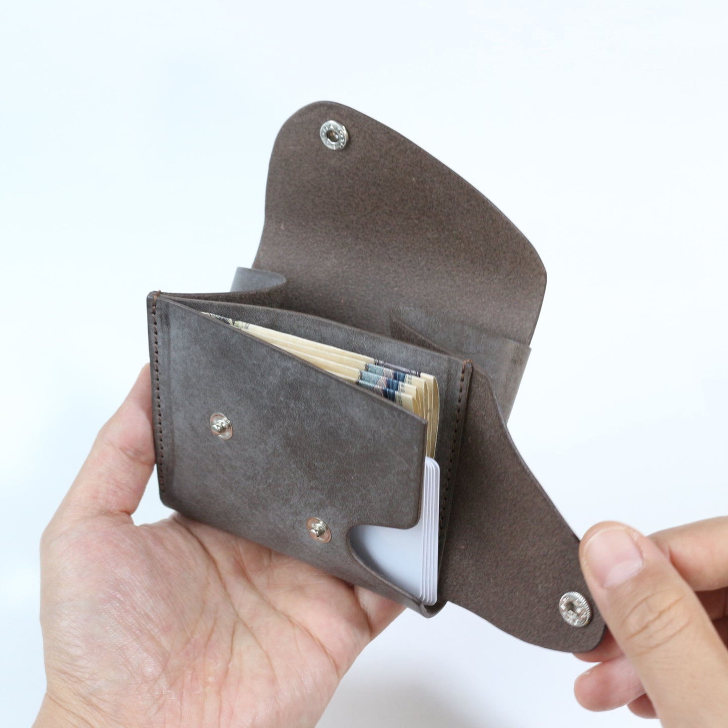小銭が取りやすいミニ財布≪ -Litos- リトス ≫【送料無料】 上品な国産本牛革使用-しぜんのしるし