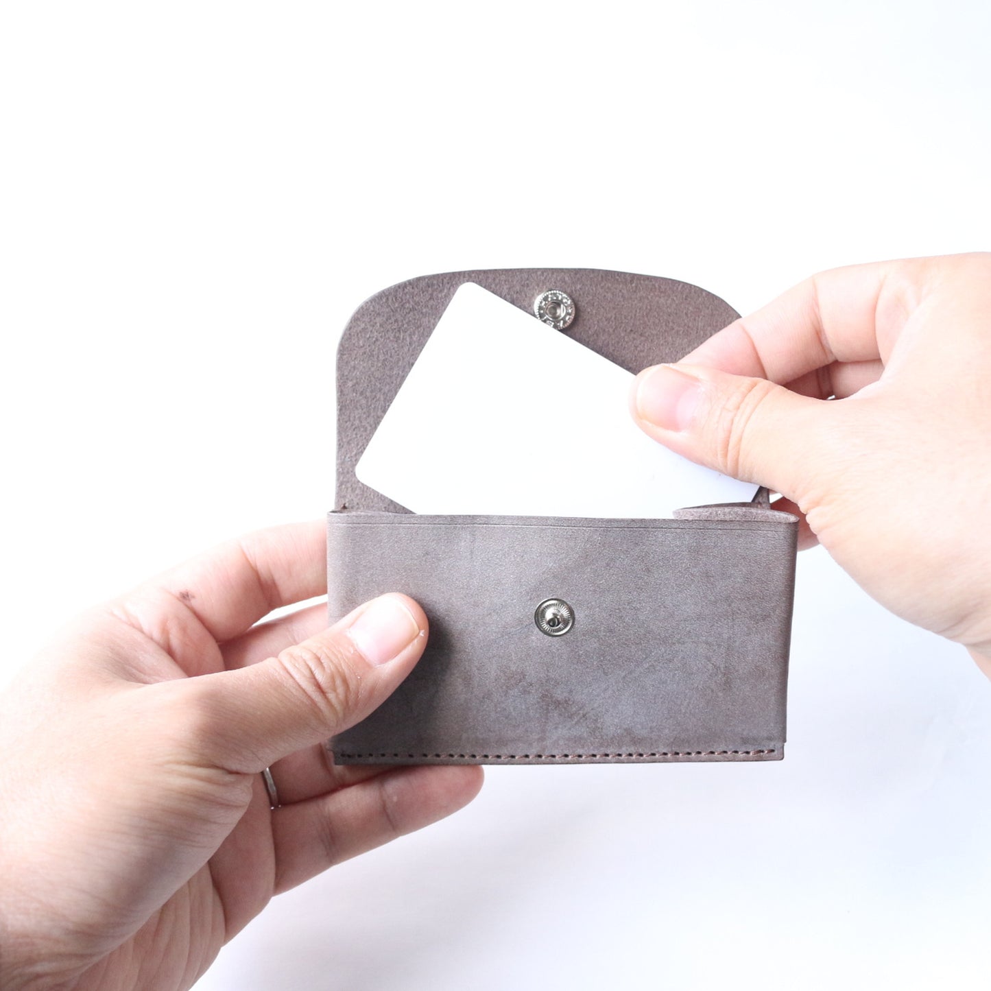 手のひら財布 《 -chiro- チロ 》 【送料無料】上品な国産牛革使用-しぜんのしるし
