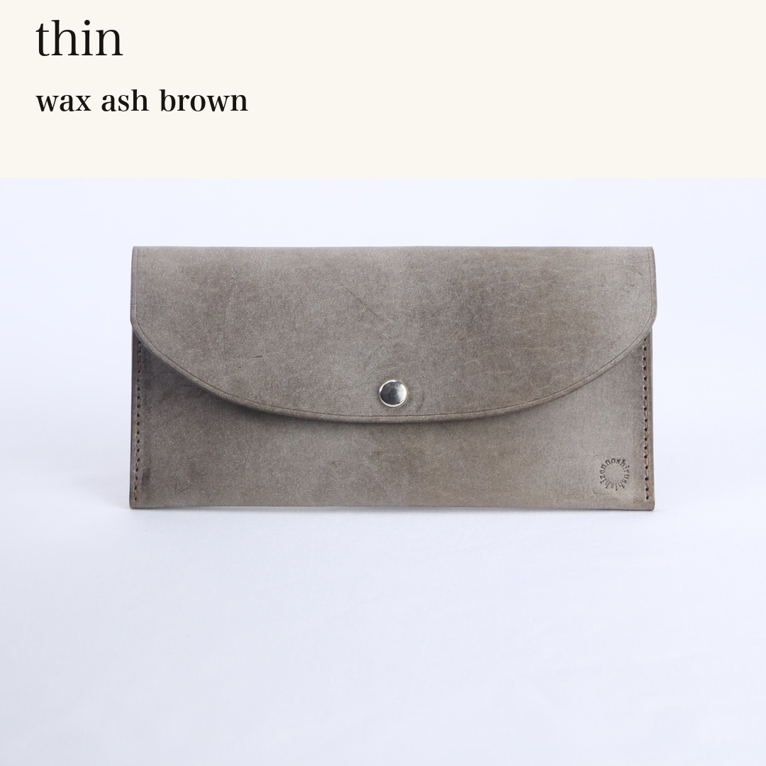 MINCHO-EN-2026-07-30|6953128165531|40675201122459|thin|wax ash brown| 本革財布・革小物 しぜんのしるし