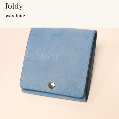 MINCHO-EN-2026-07-30|7717743853723|43592384675995|foldy|wax blue| 本革財布・革小物 しぜんのしるし