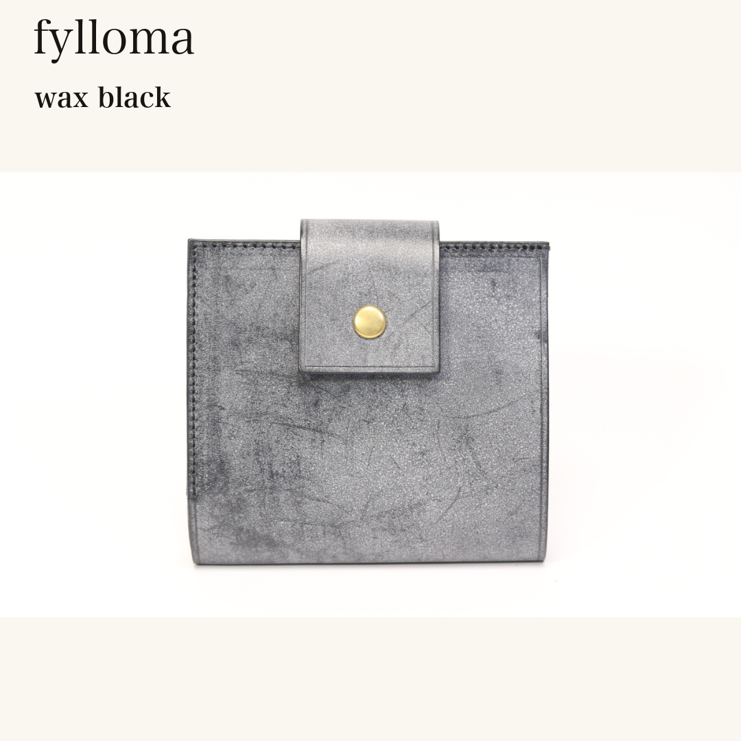 MINCHO-EN-2026-07-30|8425627517083|46144118227099|fylloma|wax black| 本革財布・革小物 しぜんのしるし