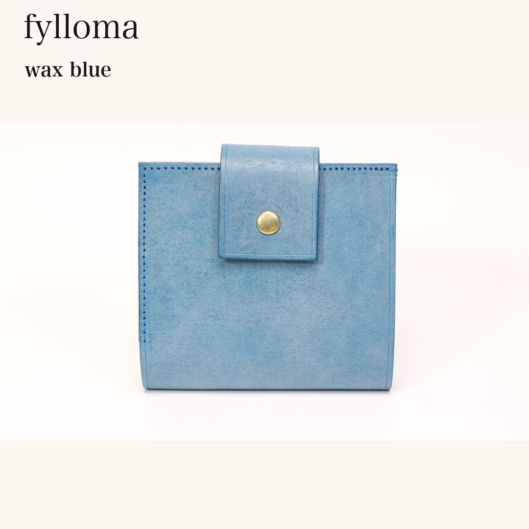 MINCHO-EN-2026-07-30|8425627517083|46144118292635|fylloma|wax blue| 本革財布・革小物 しぜんのしるし