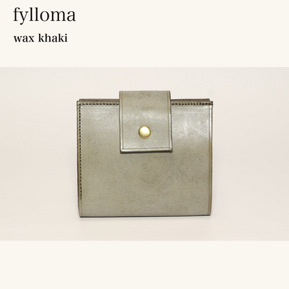 MINCHO-EN-2026-07-30|8425627517083|46144118423707|fylloma|wax khaki| 本革財布・革小物 しぜんのしるし