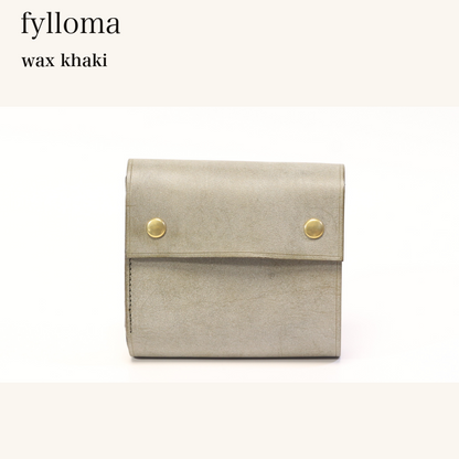 MINCHO-EN-2026-07-30|8425627517083|46144118456475|fylloma|wax khaki| 本革財布・革小物 しぜんのしるし