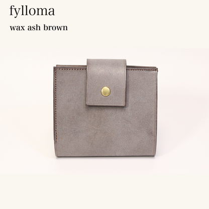 MINCHO-EN-2026-07-30|8425627517083|46144118489243|fylloma|wax ash brown| 本革財布・革小物 しぜんのしるし