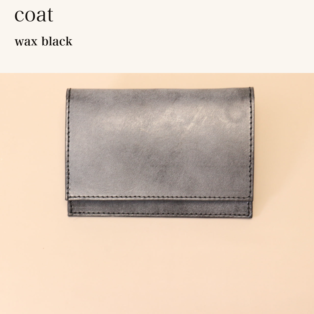 MINCHO-EN-2026-07-30|7778814427291|46753415004315|coat|wax black| 本革財布・革小物 しぜんのしるし