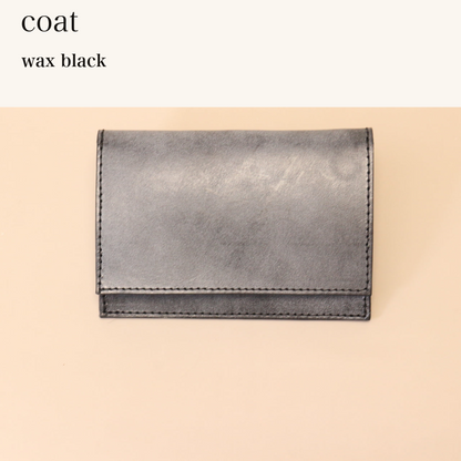 MINCHO-EN-2026-07-30|7778814427291|46753415004315|coat|wax black| 本革財布・革小物 しぜんのしるし