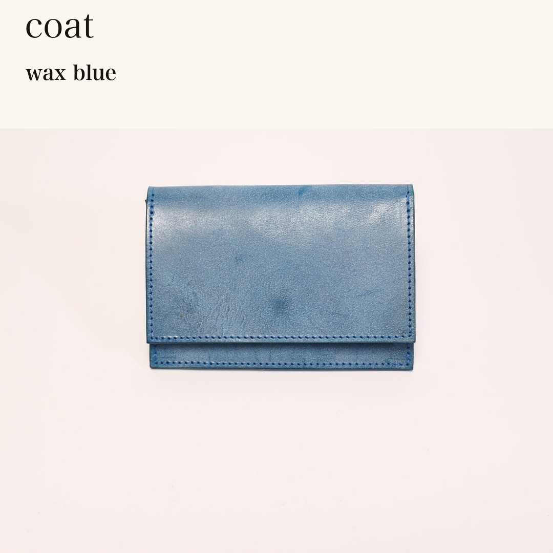 MINCHO-EN-2026-07-30|7778814427291|46753415200923|coat|wax blue| 本革財布・革小物 しぜんのしるし