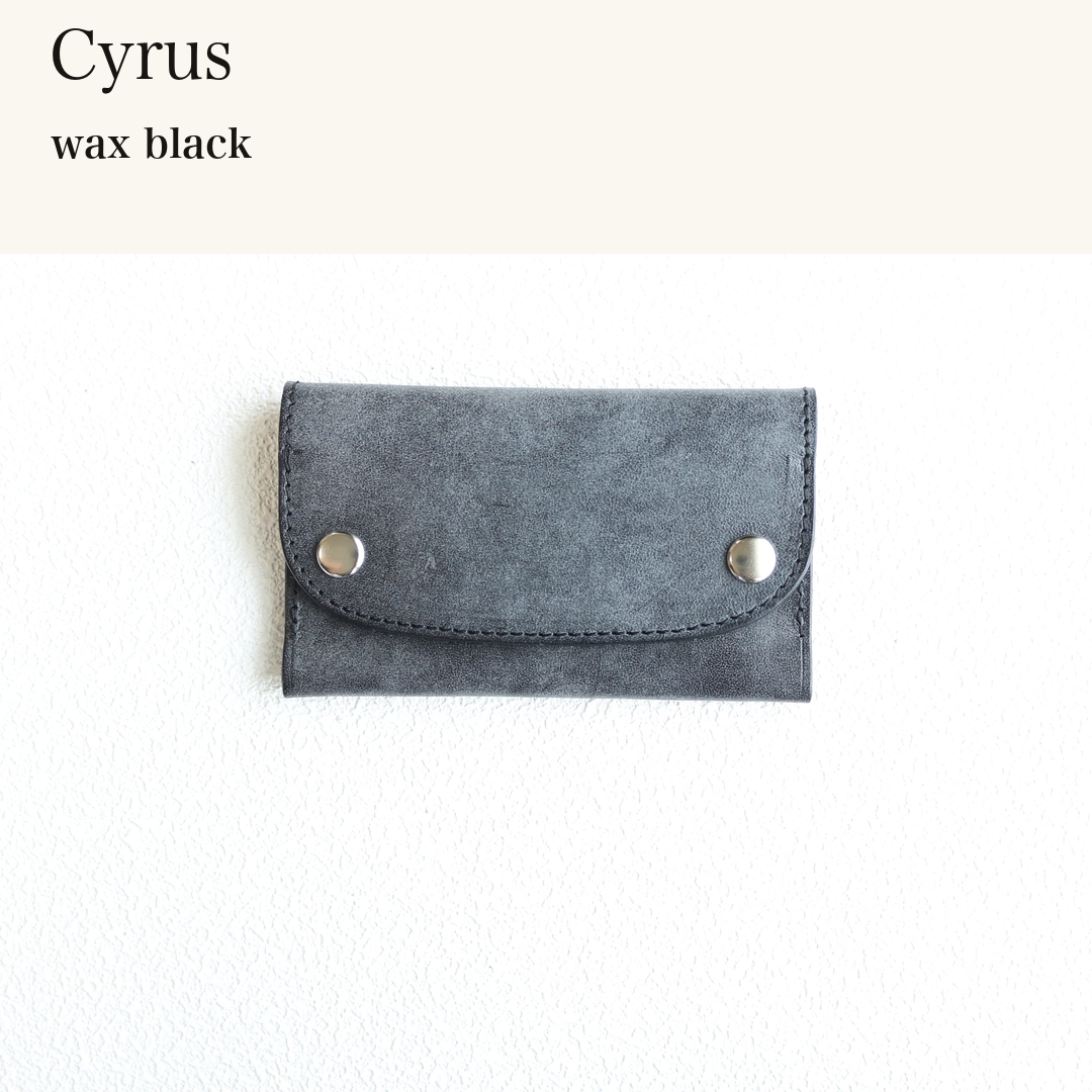 MINCHO-EN-2026-07-30|7156019429531|46753438892187|Cyrus|wax black| 本革財布・革小物 しぜんのしるし