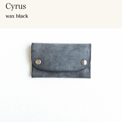 MINCHO-EN-2026-07-30|7156019429531|46753438892187|Cyrus|wax black| 本革財布・革小物 しぜんのしるし