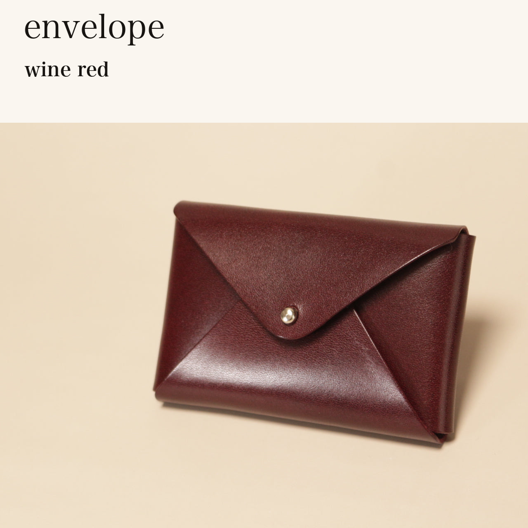MINCHO-EN-2026-07-30|6953106997403|46753440759963|envelope|wine red| 本革財布・革小物 しぜんのしるし