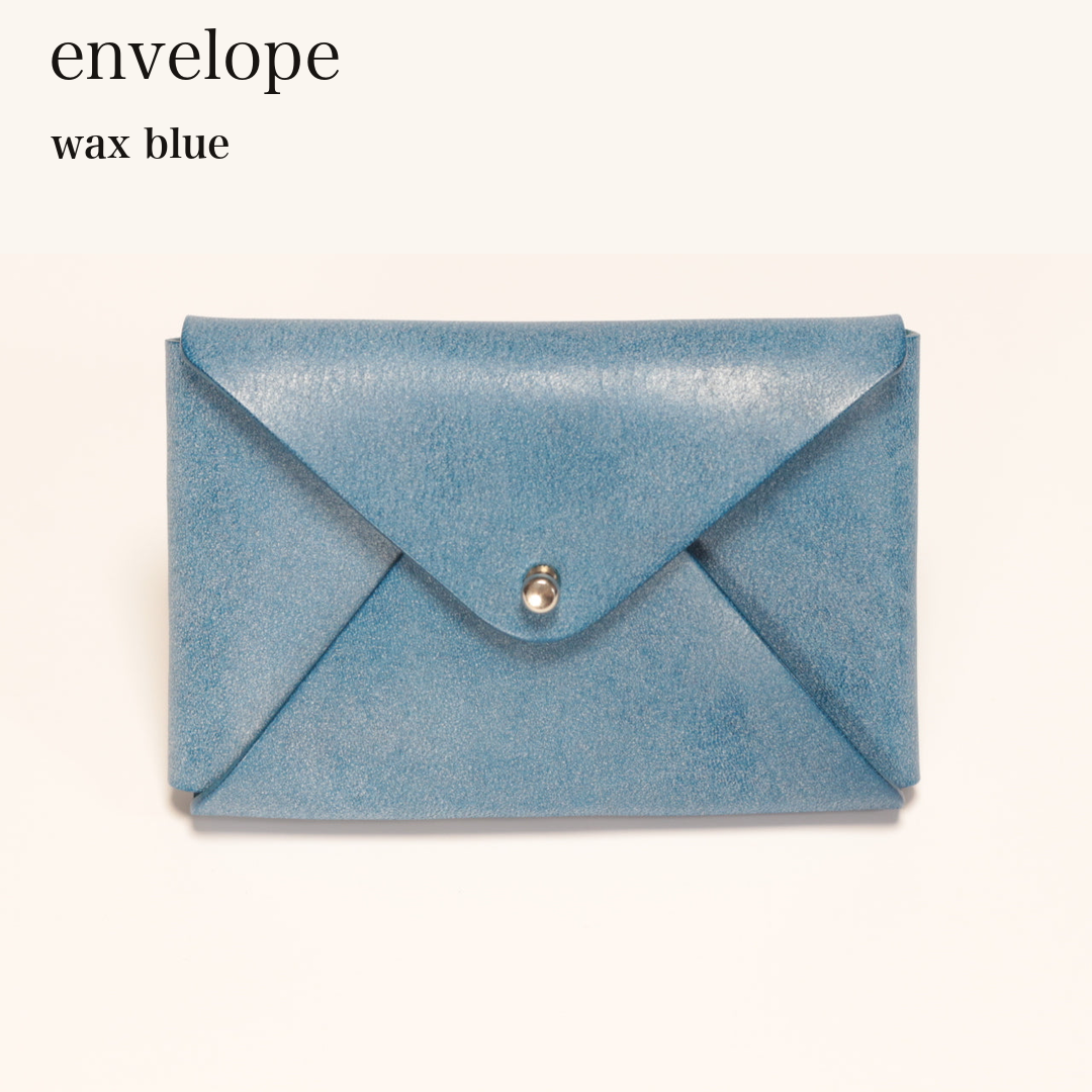 MINCHO-EN-2026-07-30|6953106997403|46753441349787|envelope|wax blue| 本革財布・革小物 しぜんのしるし