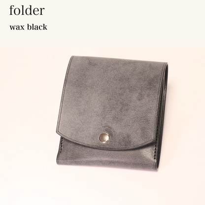 MINCHO-EN-2026-07-30|6953121874075|46753443283099|folder|wax black| 本革財布・革小物 しぜんのしるし