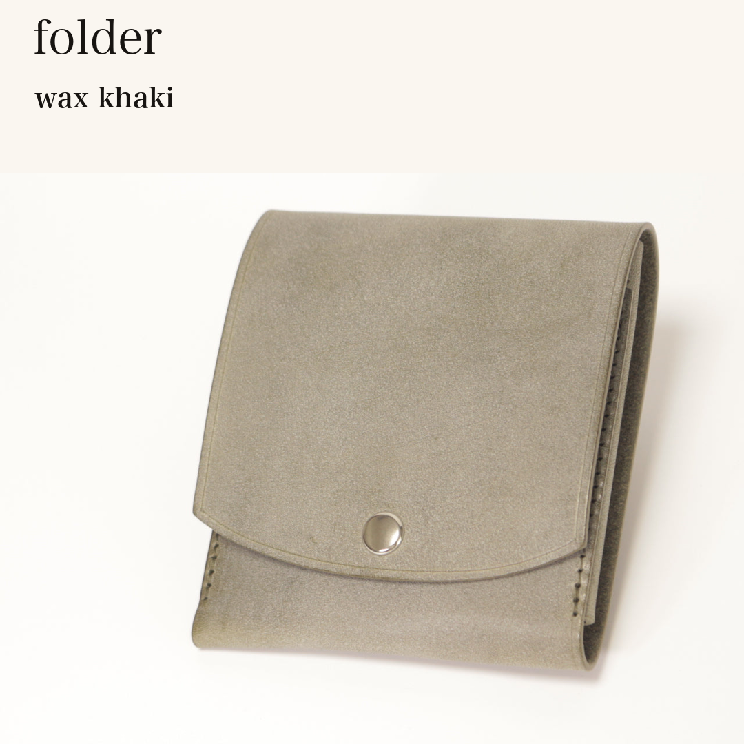 MINCHO-EN-2026-07-30|6953121874075|46753444462747|folder|wax khaki| 本革財布・革小物 しぜんのしるし