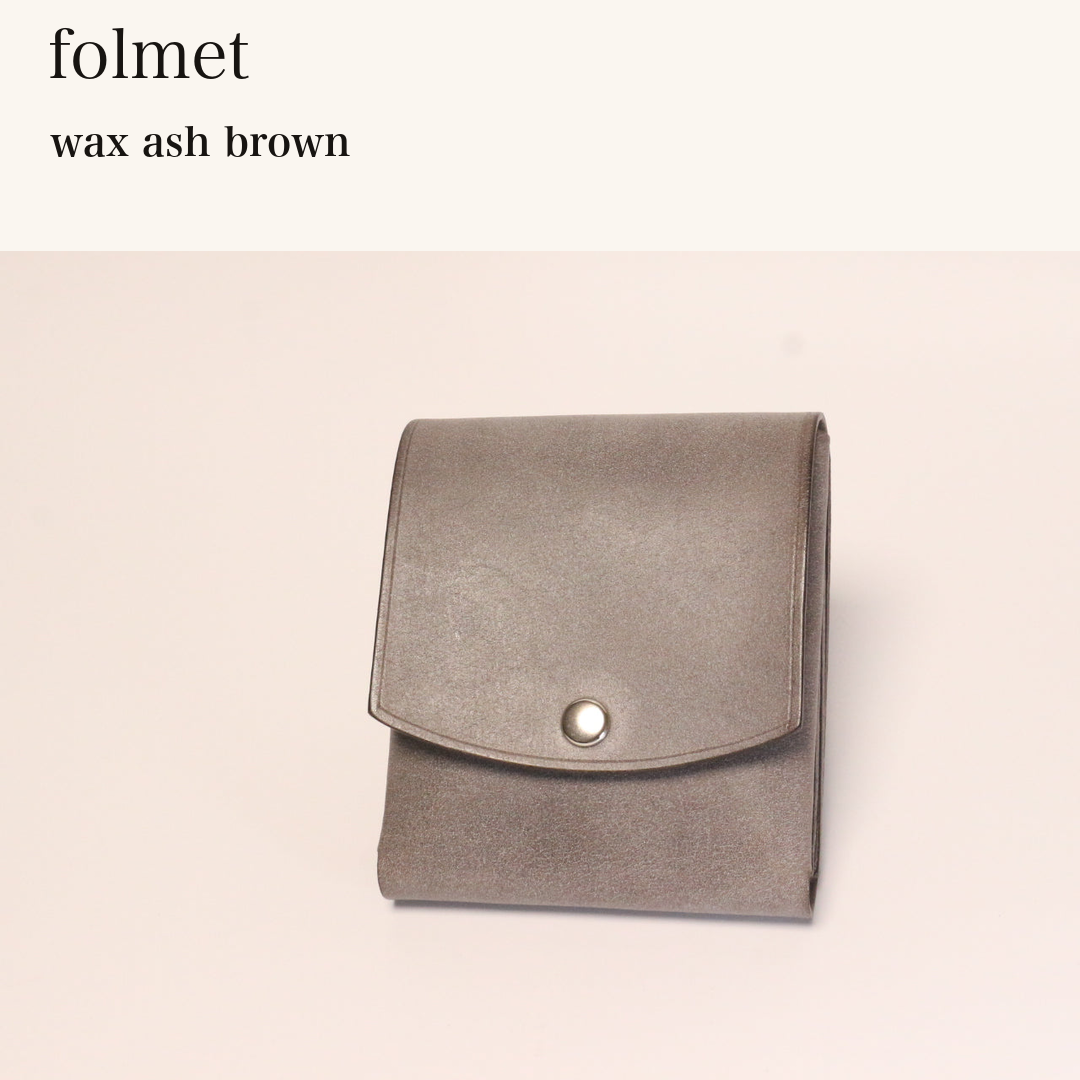 MINCHO-EN-2026-07-30|7407500558491|46753445707931|folmet|wax ash brown| 本革財布・革小物 しぜんのしるし