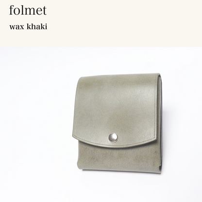 MINCHO-EN-2026-07-30|7407500558491|46753445970075|folmet|wax khaki| 本革財布・革小物 しぜんのしるし