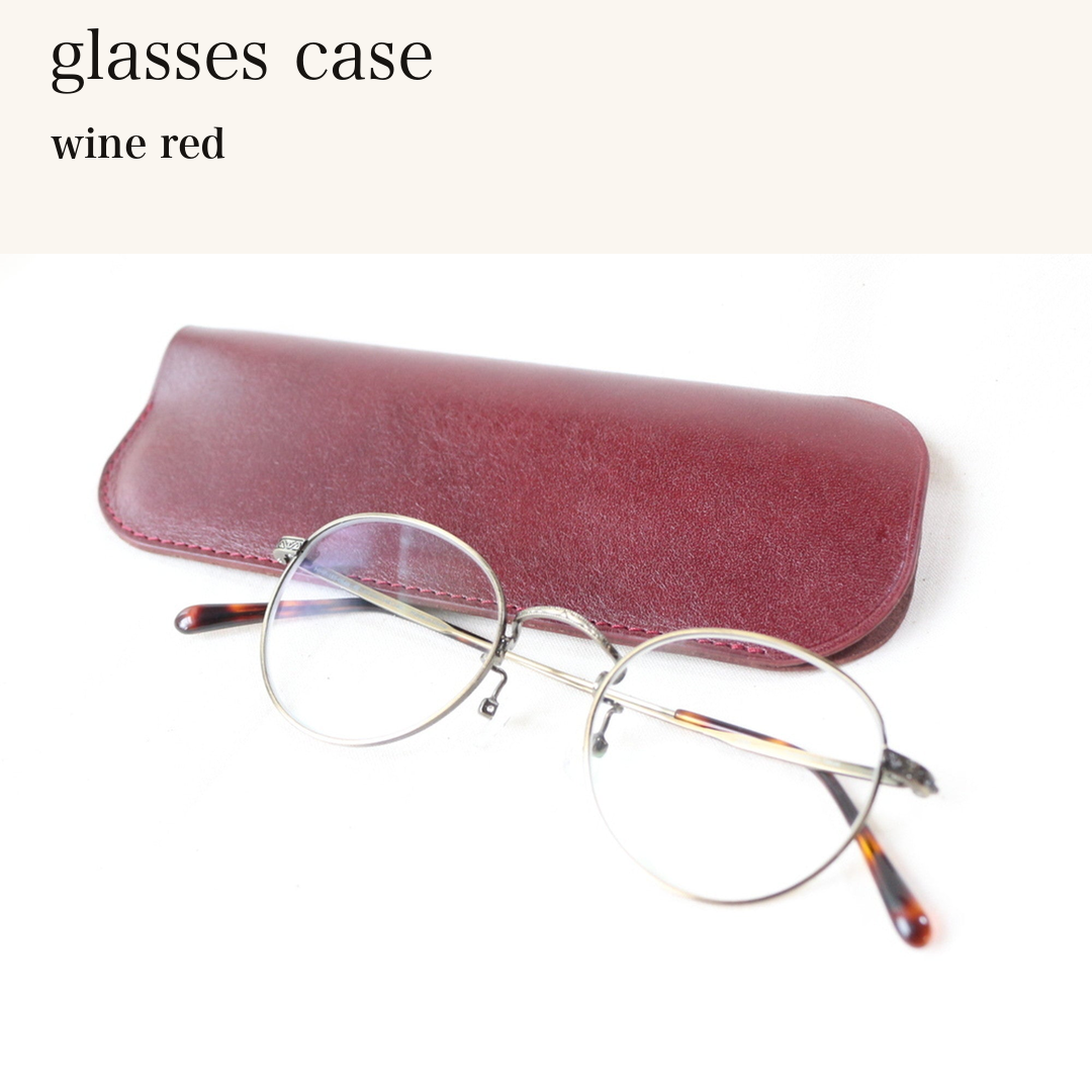 MINCHO-EN-2026-07-30|6953109979291|46753447051419|glasses case|wine red| 本革財布・革小物 しぜんのしるし