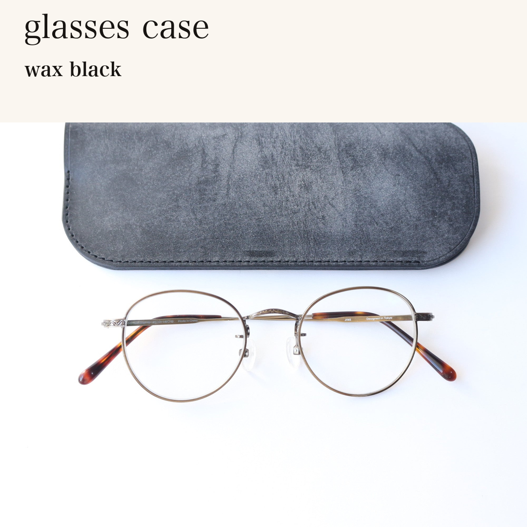 MINCHO-EN-2026-07-30|6953109979291|46753447280795|glasses case|wax black| 本革財布・革小物 しぜんのしるし
