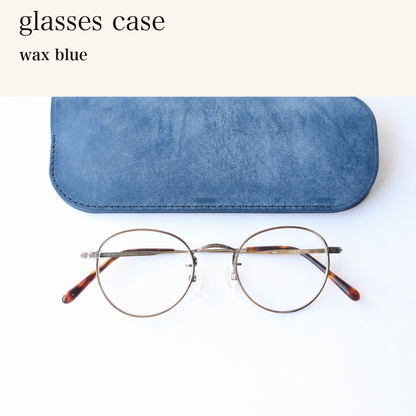 MINCHO-EN-2026-07-30|6953109979291|46753447641243|glasses case|wax blue| 本革財布・革小物 しぜんのしるし