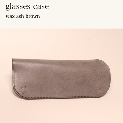 MINCHO-EN-2026-07-30|6953109979291|46753448231067|glasses case|wax ash brown| 本革財布・革小物 しぜんのしるし