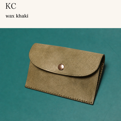 MINCHO-EN-2026-07-30|6953128919195|46753454424219|KC|wax khaki| 本革財布・革小物 しぜんのしるし