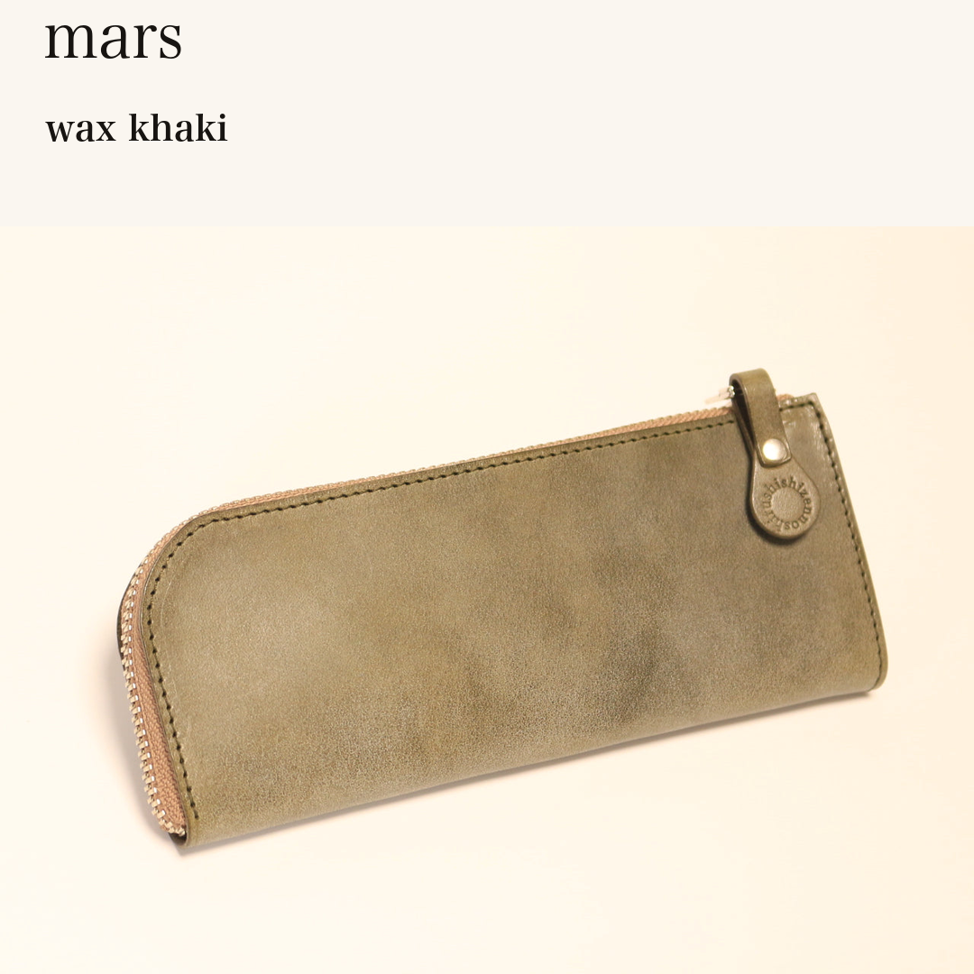 MINCHO-EN-2026-07-30|7184559603867|46753458585755|mars|wax khaki| 本革財布・革小物 しぜんのしるし