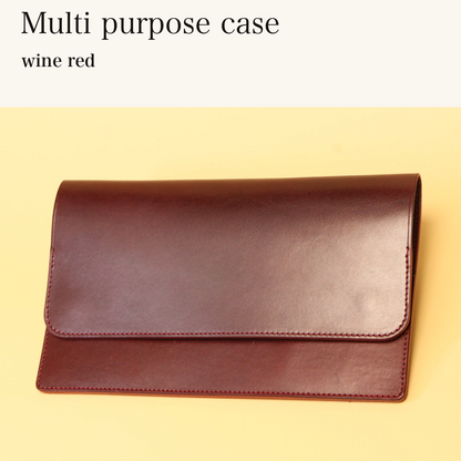 MINCHO-EN-2026-07-30|7774480367771|46753459339419|Multi purpose case|wine red| 本革財布・革小物 しぜんのしるし
