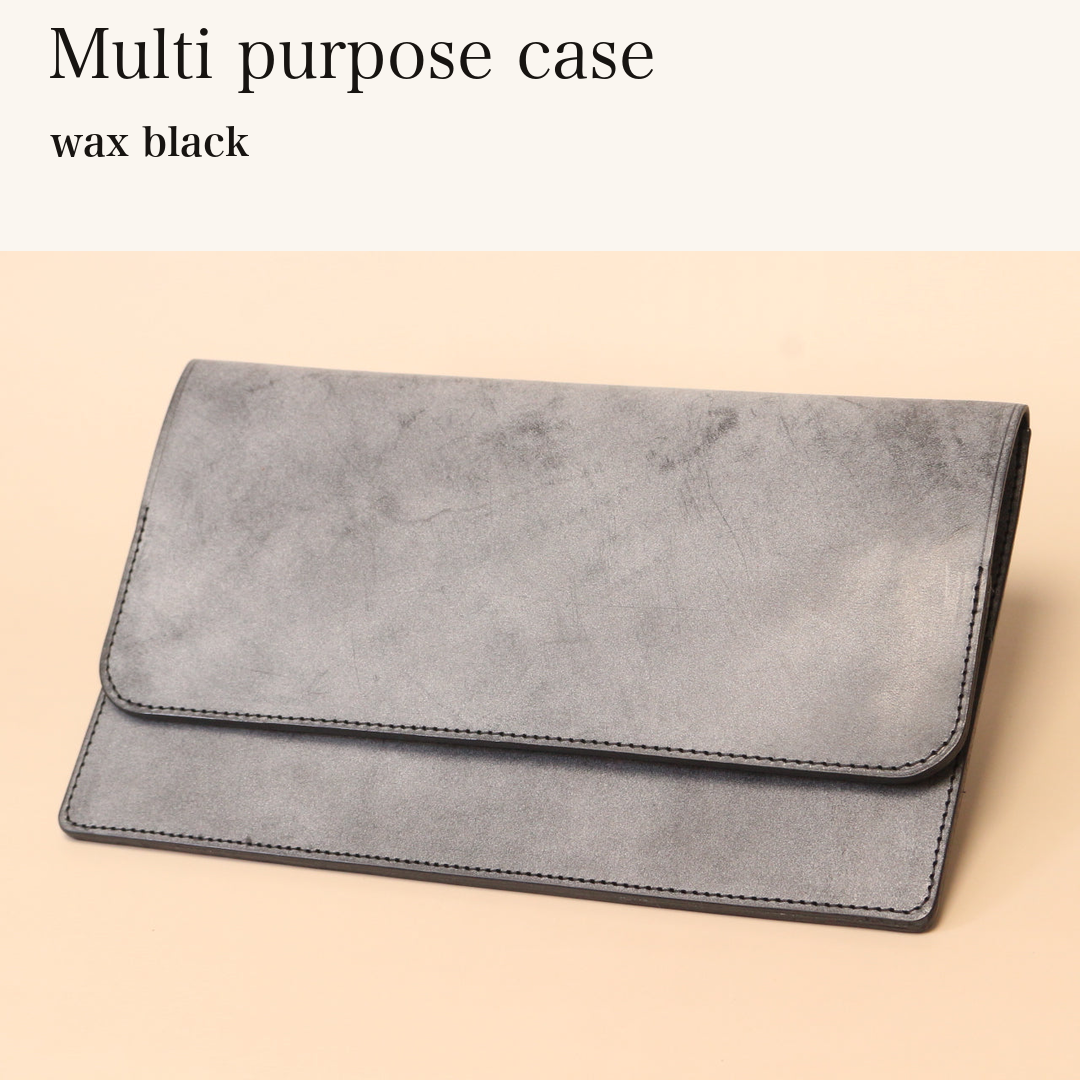 MINCHO-EN-2026-07-30|7774480367771|46753459667099|Multi purpose case|wax black| 本革財布・革小物 しぜんのしるし