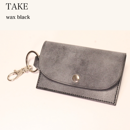 MINCHO-EN-2026-07-30|7194790101147|46753462124699|TAKE|wax black| 本革財布・革小物 しぜんのしるし