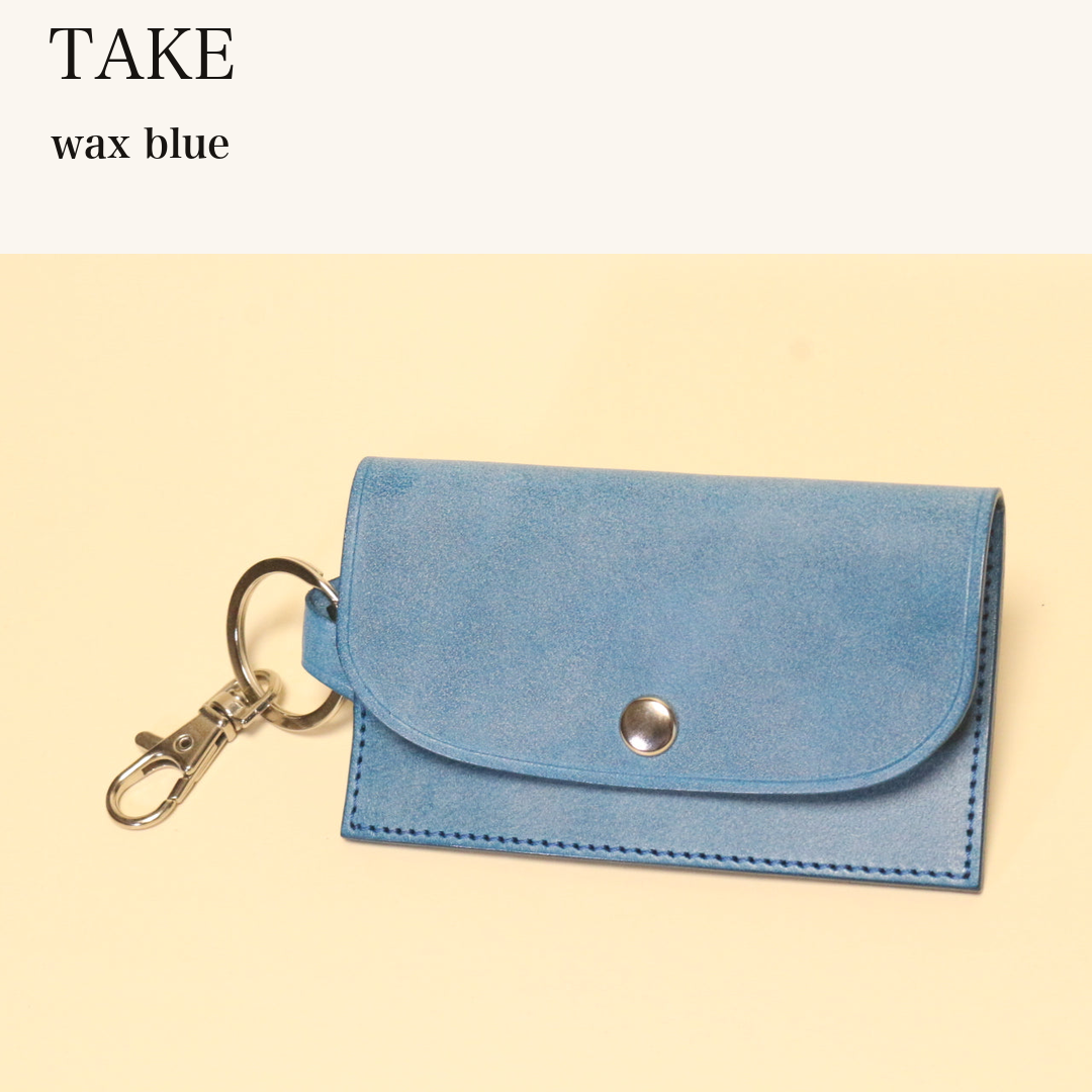 MINCHO-EN-2026-07-30|7194790101147|46753462583451|TAKE|wax blue| 本革財布・革小物 しぜんのしるし
