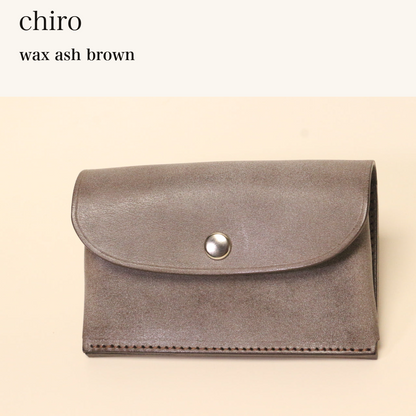 MINCHO-EN-2026-07-30|6953129869467|46753472479387|chiro|wax ash brown| 本革財布・革小物 しぜんのしるし
