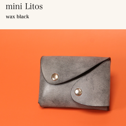 MINCHO-EN-2026-07-30|7725416349851|46753478148251|mini Litos|wax black| 本革財布・革小物 しぜんのしるし