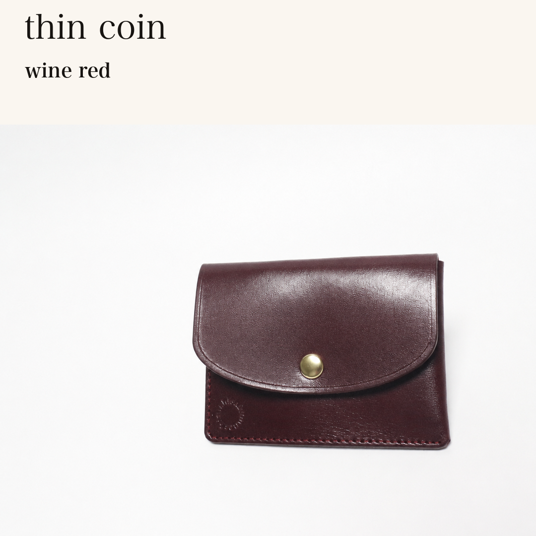 MINCHO-EN-2026-07-30|6102406234267|46753483980955|thin coin|wine red| 本革財布・革小物 しぜんのしるし