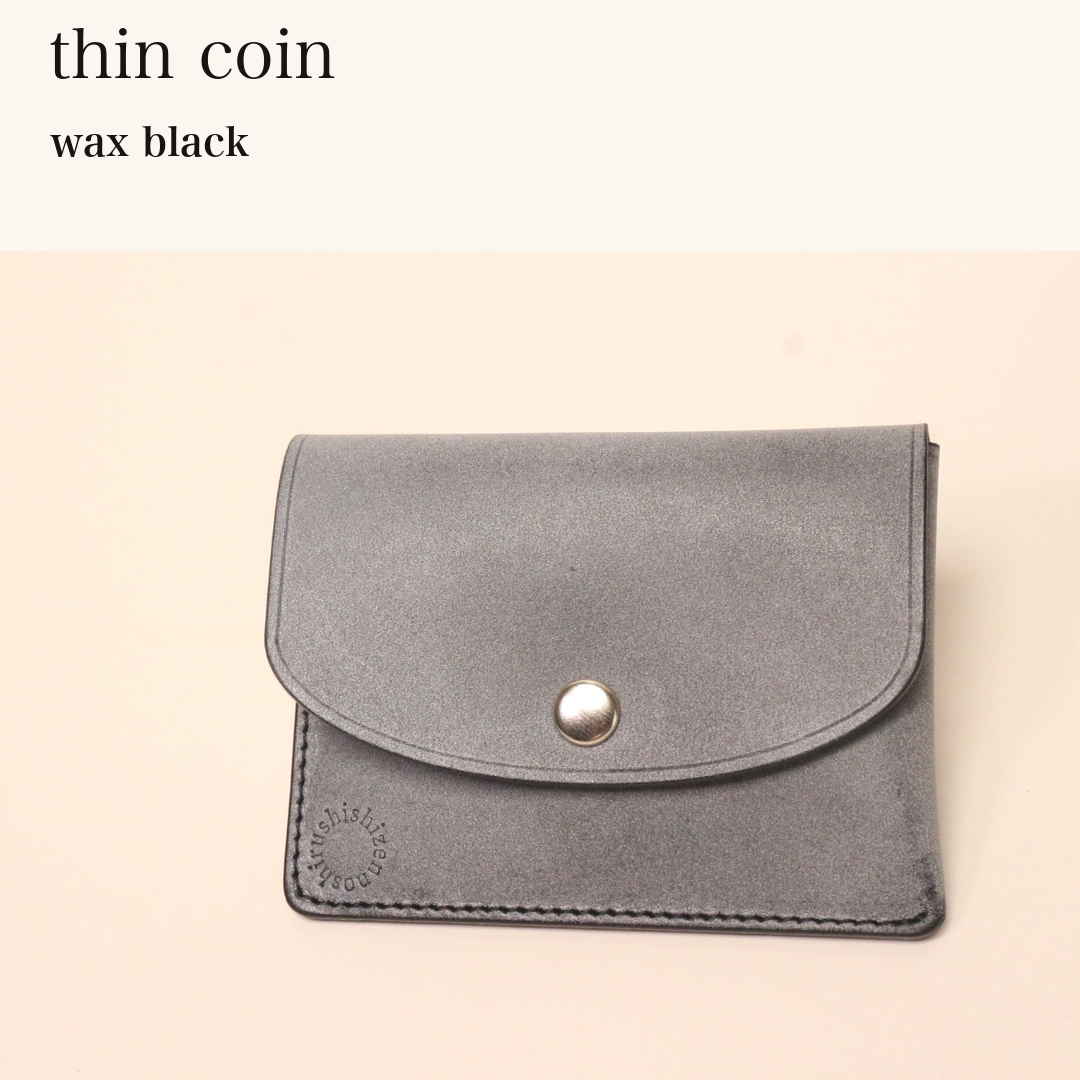 MINCHO-EN-2026-07-30|6102406234267|46753484439707|thin coin|wax black| 本革財布・革小物 しぜんのしるし