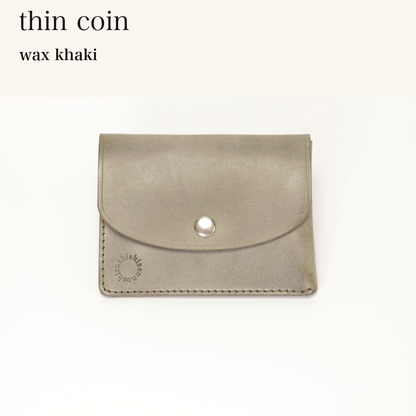 MINCHO-EN-2026-07-30|6102406234267|46753486143643|thin coin|wax khaki| 本革財布・革小物 しぜんのしるし