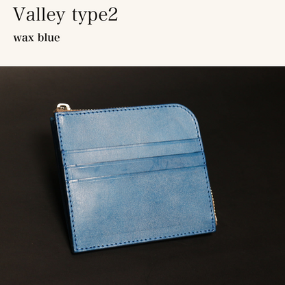 MINCHO-EN-2026-07-30|6953125347483|46753490174107|Valley type2|wax blue| 本革財布・革小物 しぜんのしるし