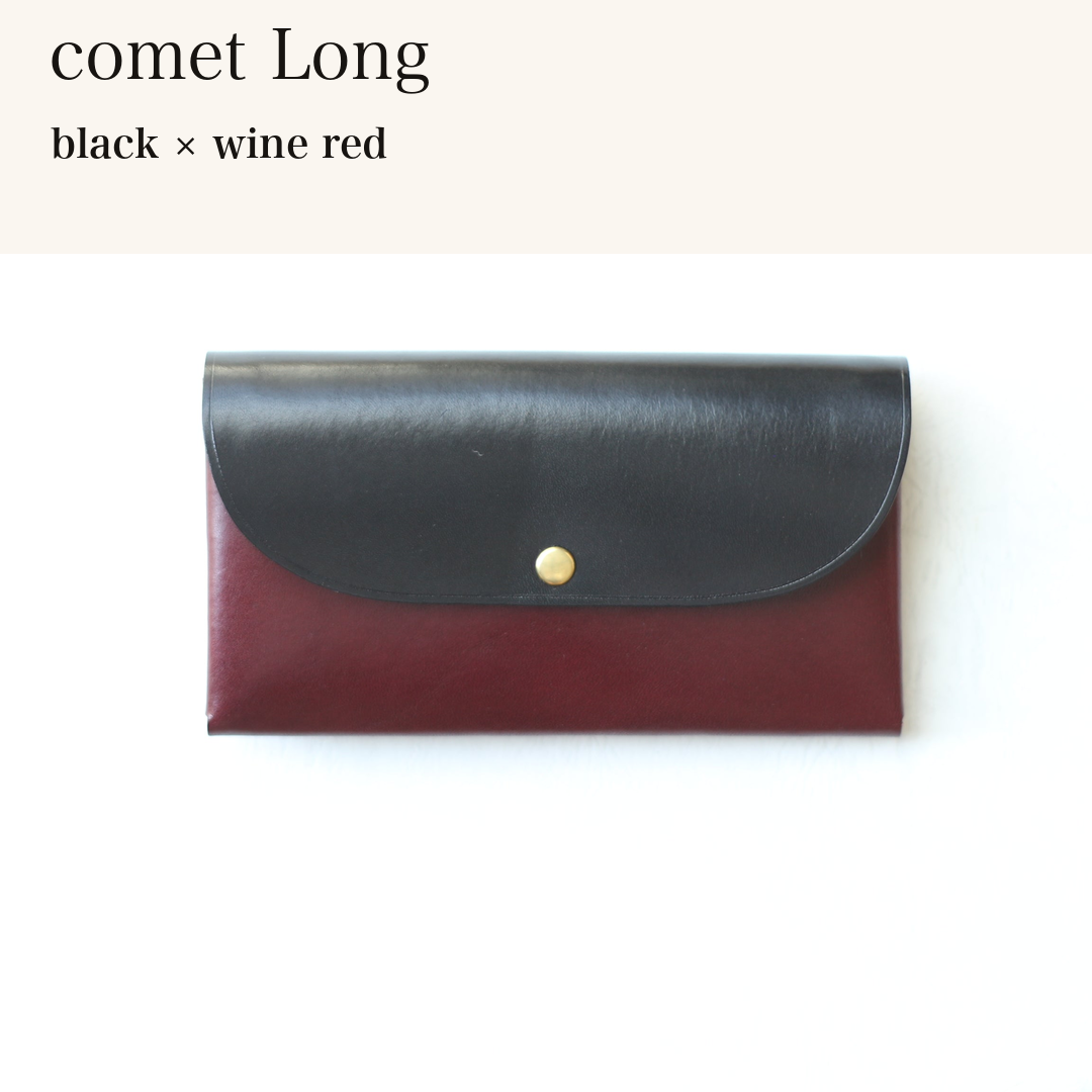 MINCHO-EN-2026-07-30|7330991997083|46753736392859|comet Long|black|wine red 本革財布・革小物 しぜんのしるし