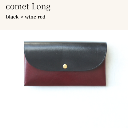 MINCHO-EN-2026-07-30|7330991997083|46753736392859|comet Long|black|wine red 本革財布・革小物 しぜんのしるし