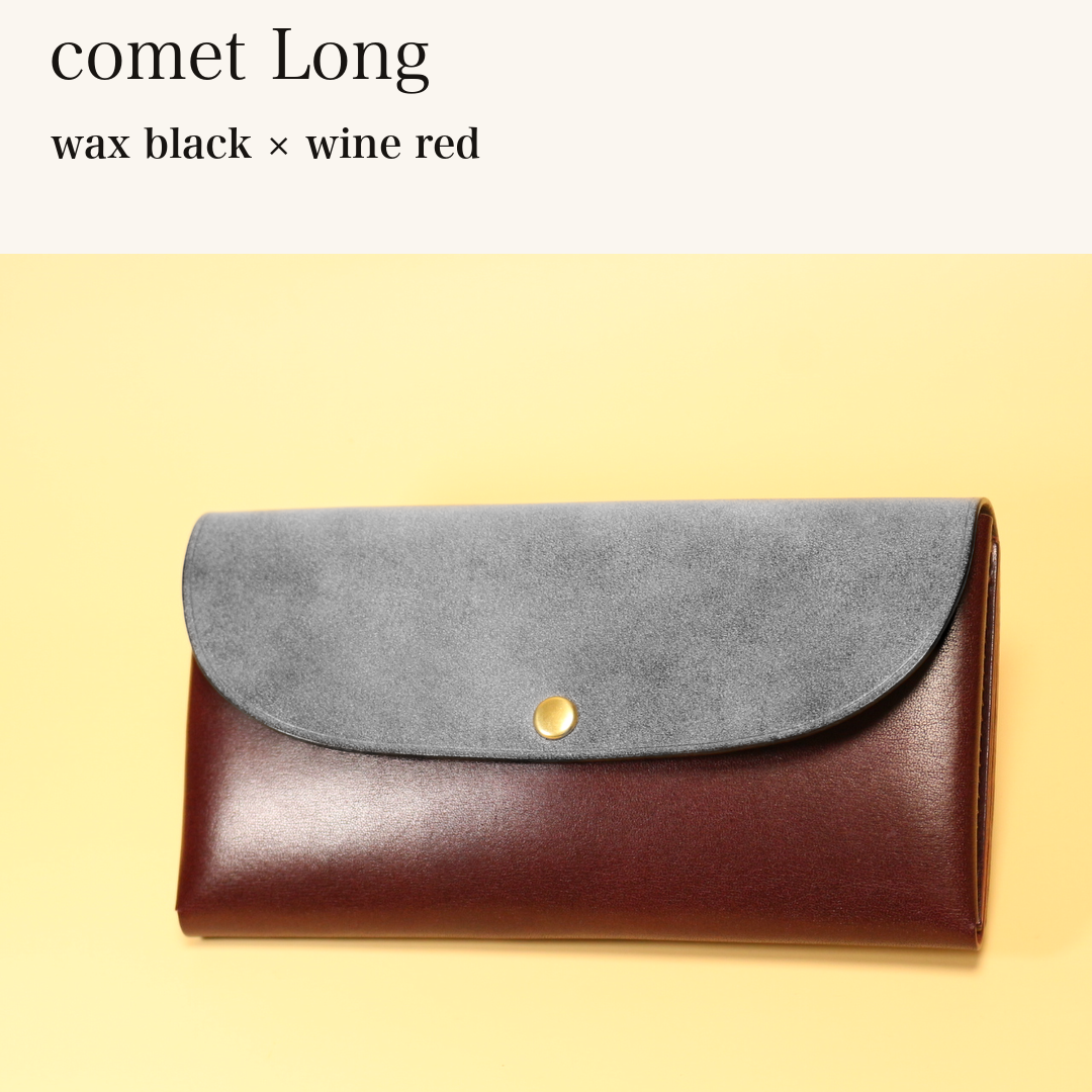 MINCHO-EN-2026-07-30|7330991997083|46753737179291|comet Long|wax black|wine red 本革財布・革小物 しぜんのしるし