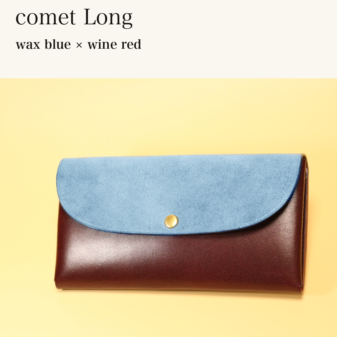 MINCHO-EN-2026-07-30|7330991997083|46753737441435|comet Long|wax blue|wine red 本革財布・革小物 しぜんのしるし