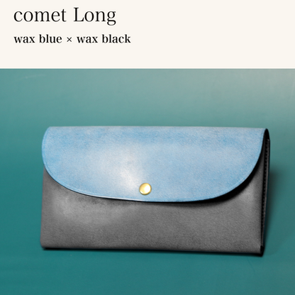 MINCHO-EN-2026-07-30|7330991997083|46753737506971|comet Long|wax blue|wax black 本革財布・革小物 しぜんのしるし