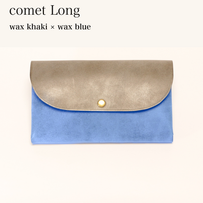 MINCHO-EN-2026-07-30|7330991997083|46753738326171|comet Long|wax khaki|wax blue 本革財布・革小物 しぜんのしるし