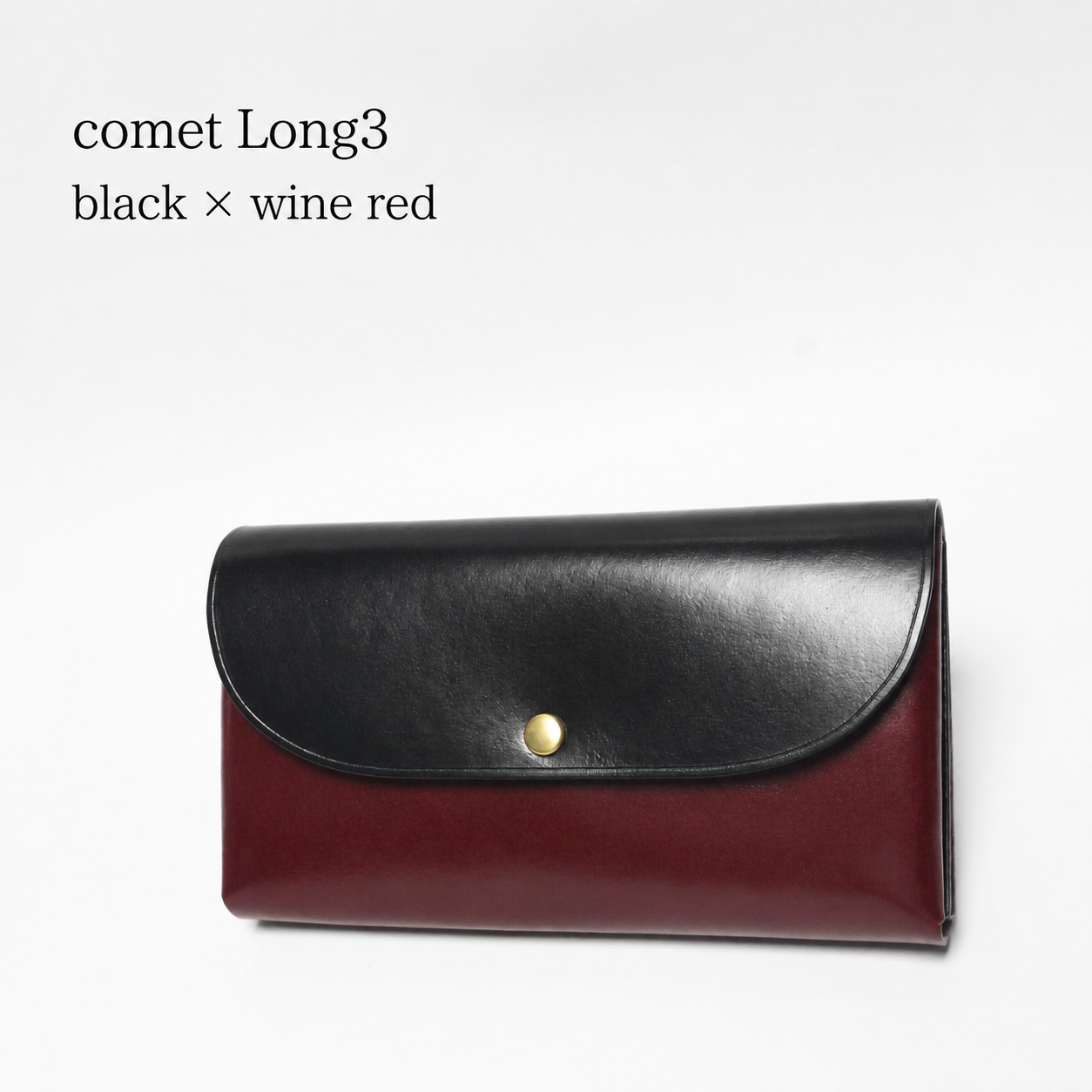 comet Long3 spacious long wallet handmade leather product view