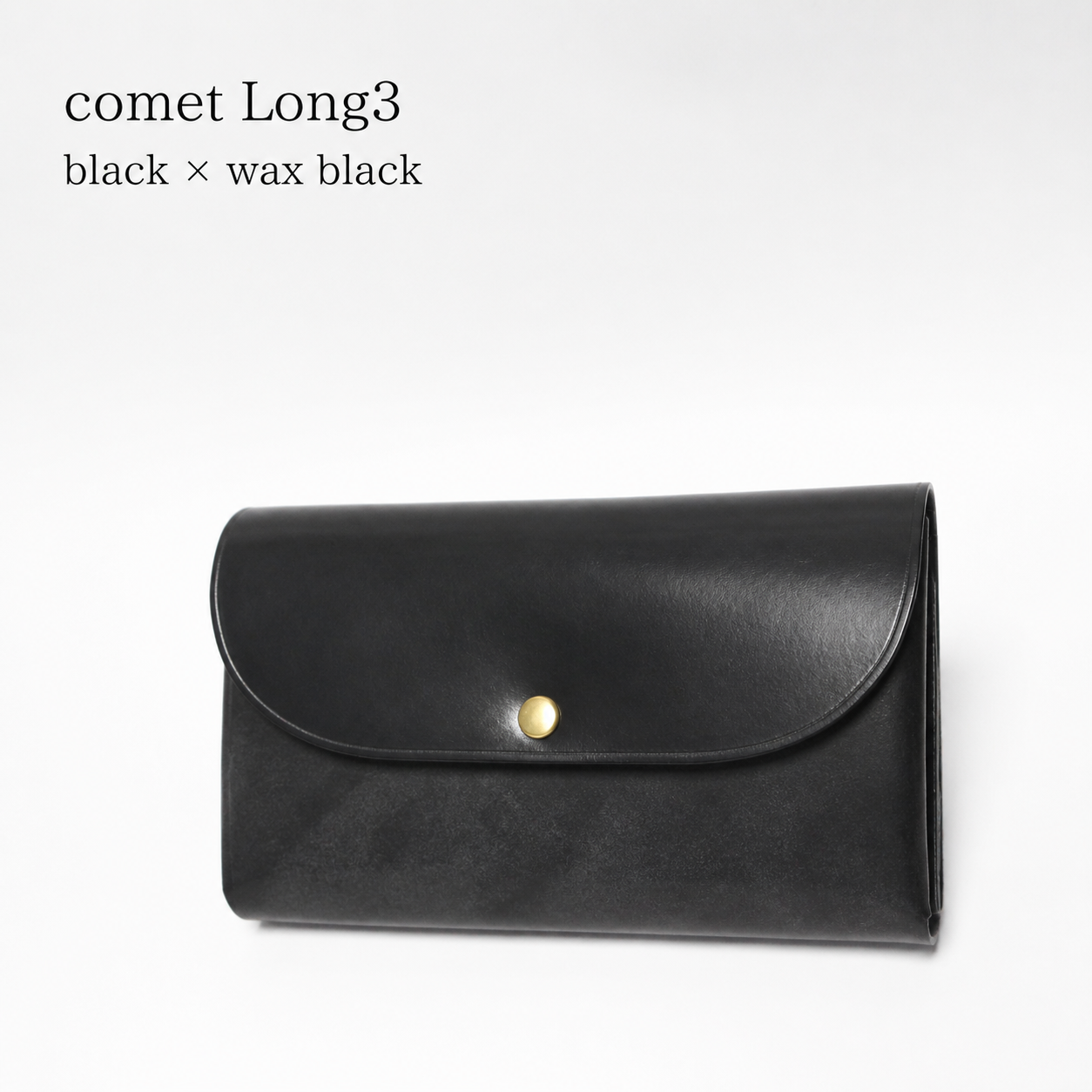 comet Long3 spacious long wallet handmade leather product view