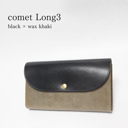 comet Long3 spacious long wallet handmade leather product view 15