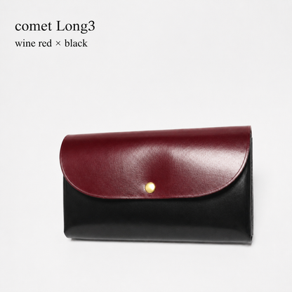 comet Long3 spacious long wallet handmade leather product view 16