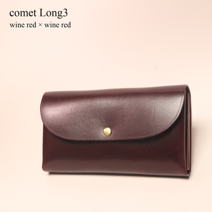 comet Long3 spacious long wallet handmade leather product view 17