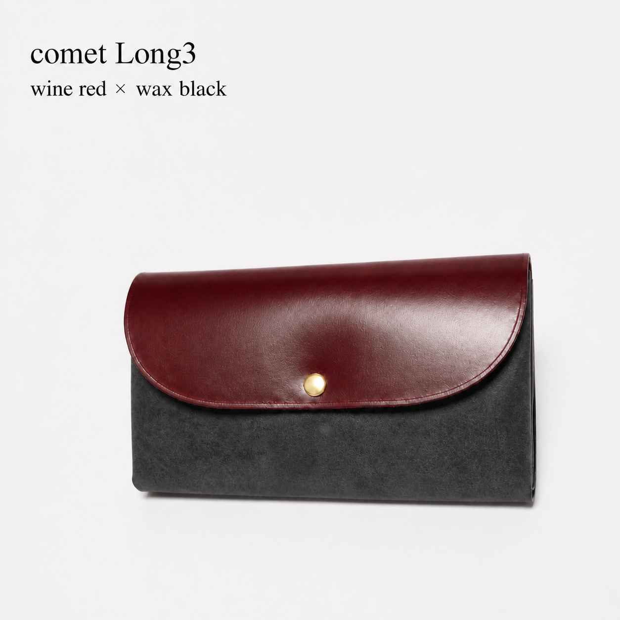 comet Long3 spacious long wallet handmade leather product view