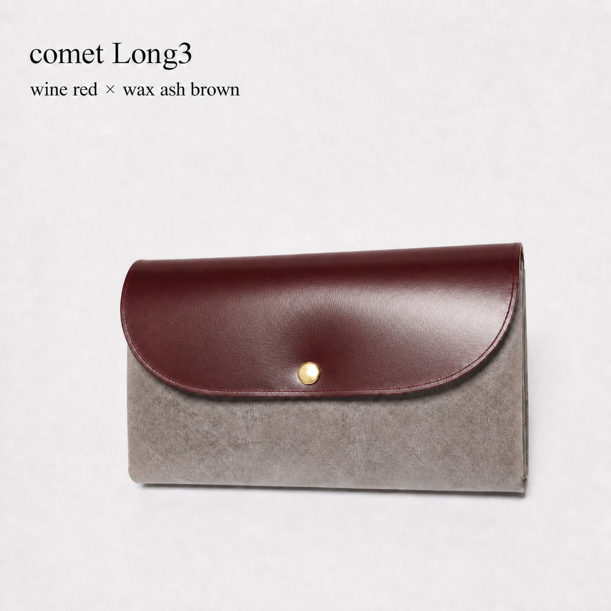 comet Long3 spacious long wallet handmade leather product view
