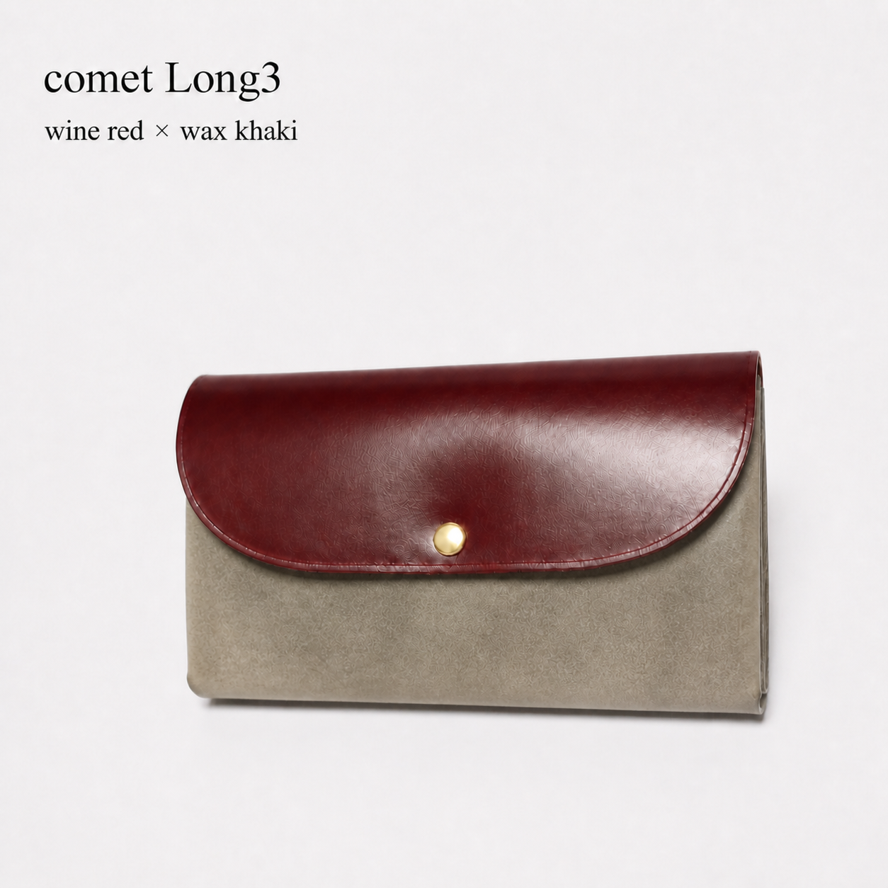 comet Long3 spacious long wallet handmade leather product view